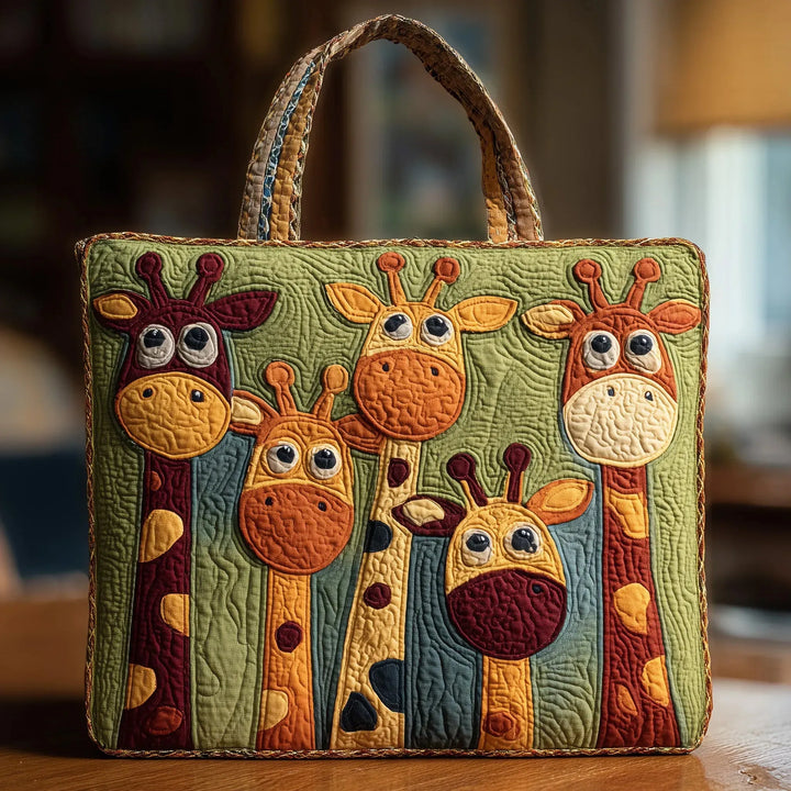 Sac fourre-tout matelassé - Girafe