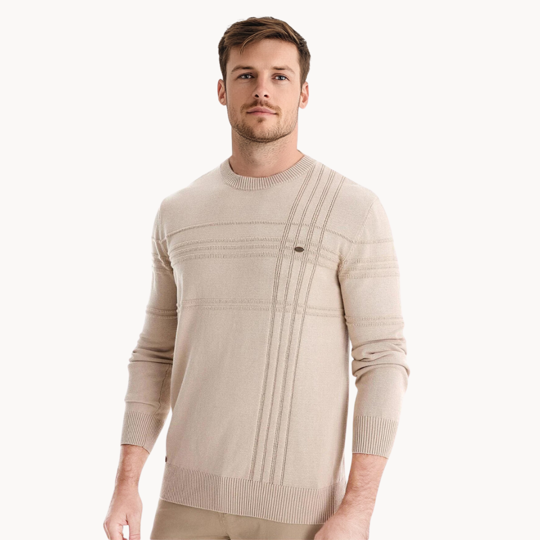 PULL RAYÉ POUR HOMME