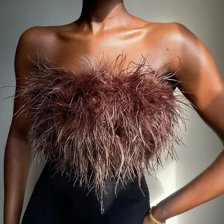 Haut Bandeau en Plumes
