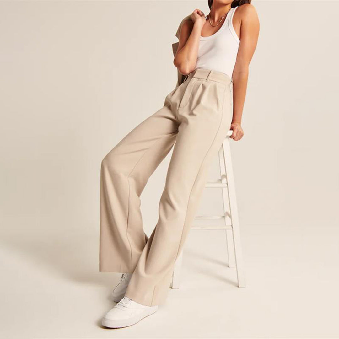 CELINA - Pantalon taille haute tendance pour un look sophistiqué