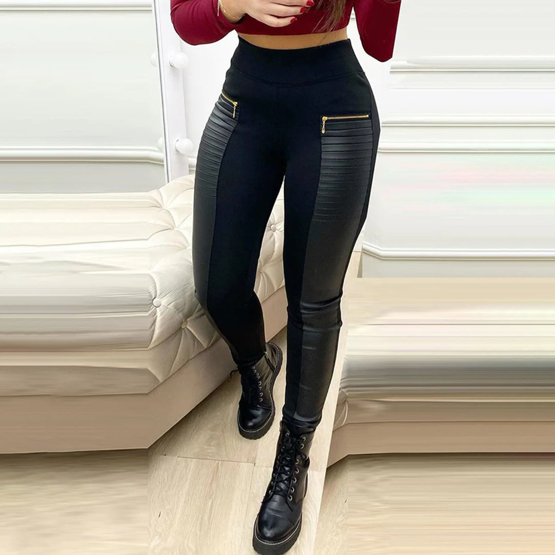 LEONIE - Pantalon taille haute chic pour un look élégant