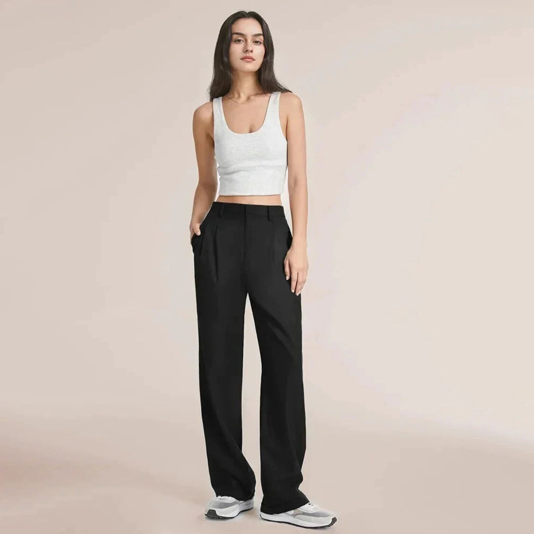 CELINA - Pantalon taille haute tendance pour un look sophistiqué