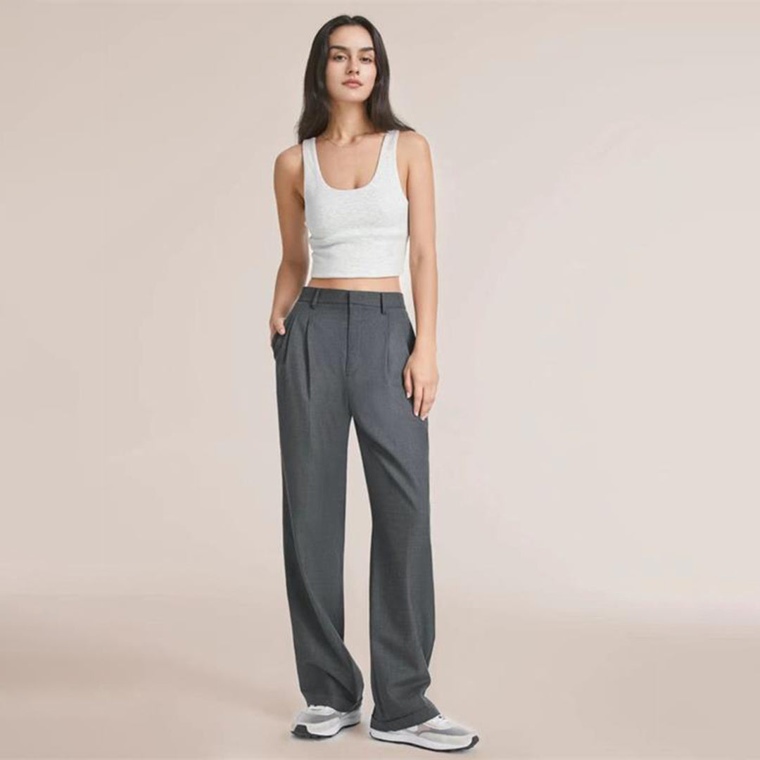 CELINA - Pantalon taille haute tendance pour un look sophistiqué