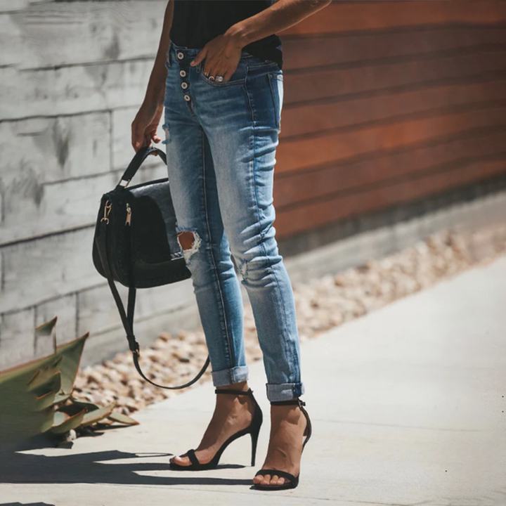 LISELOTTE - Jeans déchirés élégants pour femmes