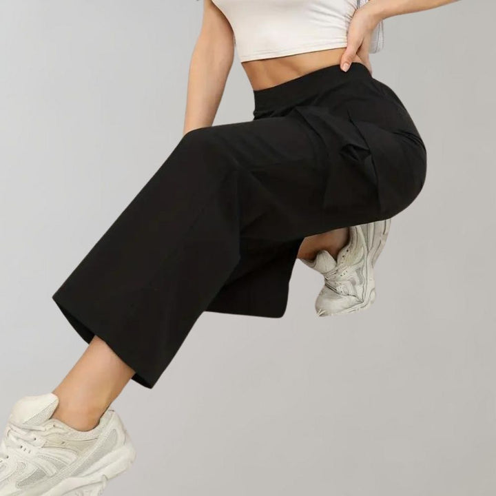 Pantalon cargo élégant avec poches à rabat pour femmes - Marja Collection