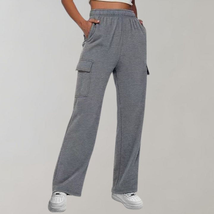 Pantalon cargo élégant avec poches à rabat pour femmes - Marja Collection