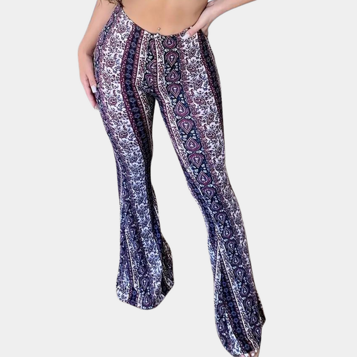 Elvera - Pantalon évasé tendance boho pour femmes
