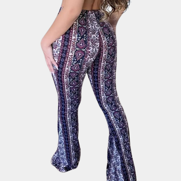 Elvera - Pantalon évasé tendance boho pour femmes