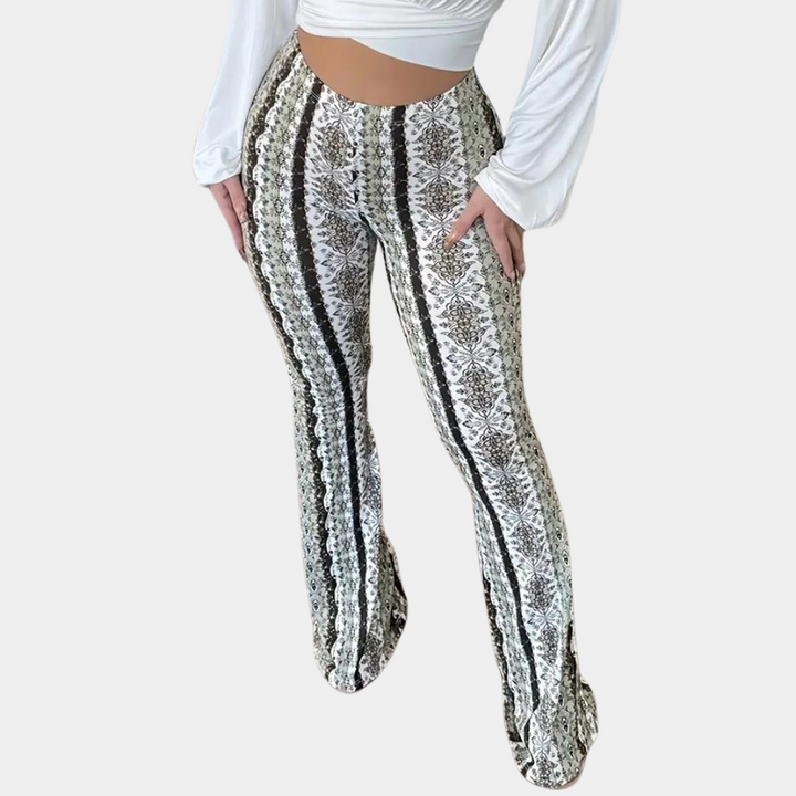 Elvera - Pantalon évasé tendance boho pour femmes