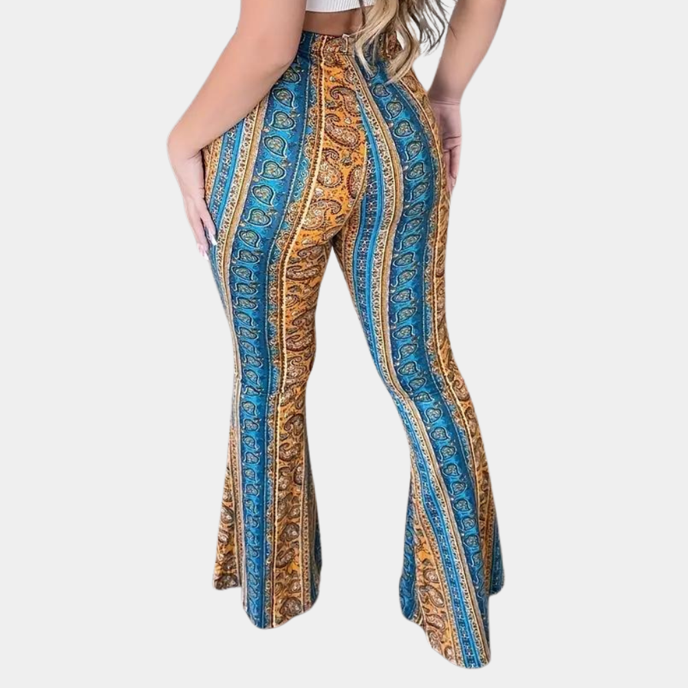 Elvera - Pantalon évasé tendance boho pour femmes