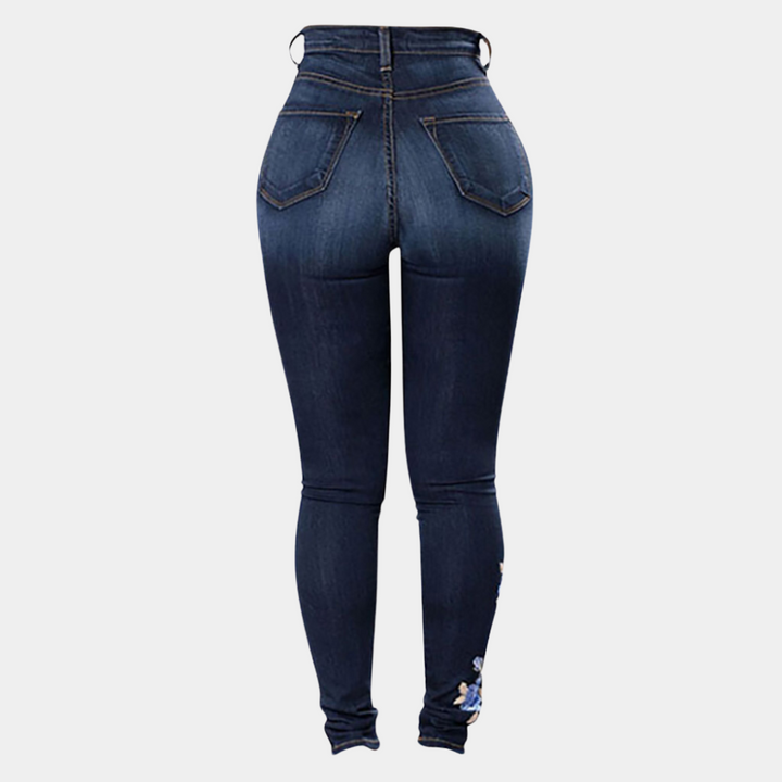 Ingrida - Jeans skinny brodés élégants pour femmes
