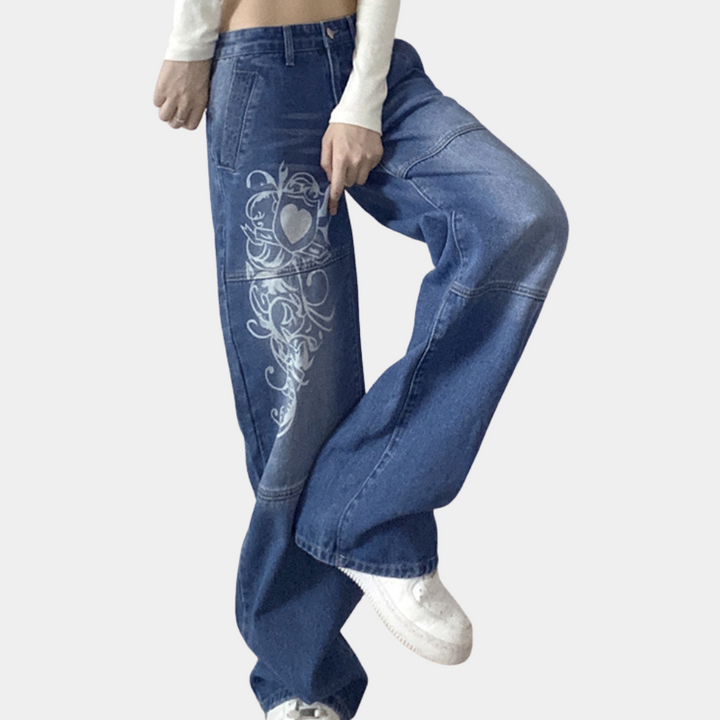 Jeans cargo tendance pour femmes - Confort et style combinés