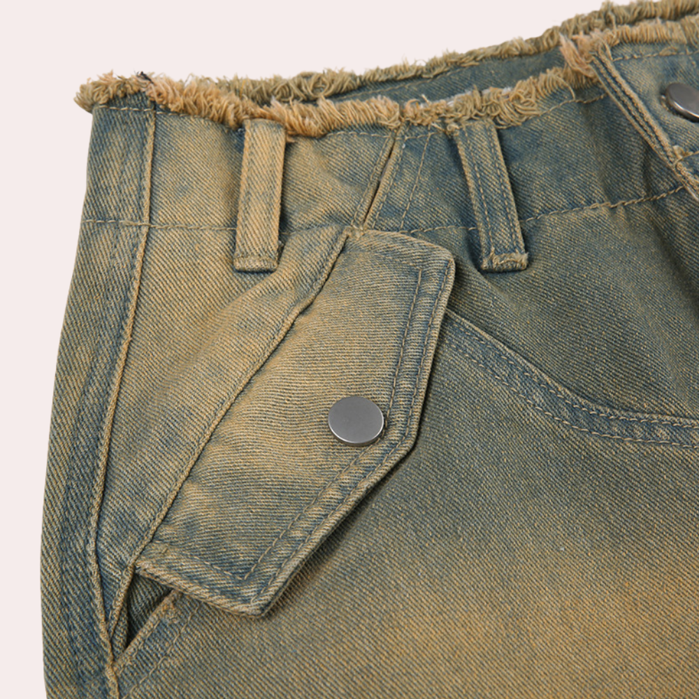 Jeans cargo surdimensionnés élégants pour femmes
