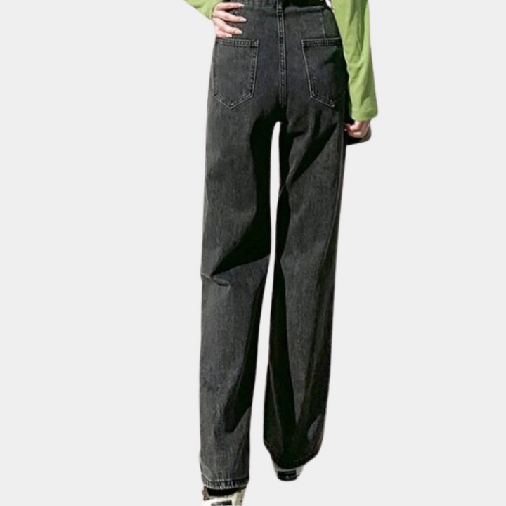 Pantalon large taille haute flatteur pour femmes