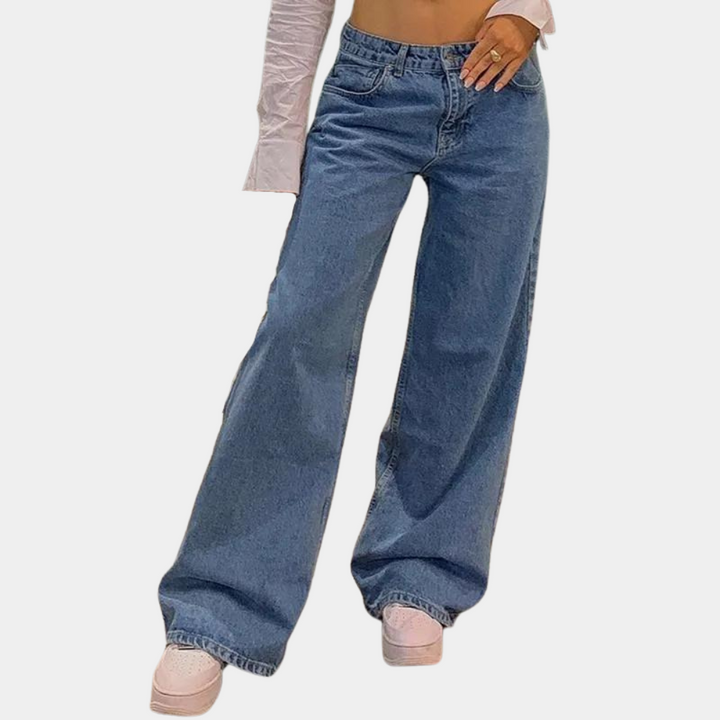 Jeans for femmes, élégants et confortables, avec des jambes larges pour une coupe flatteuse