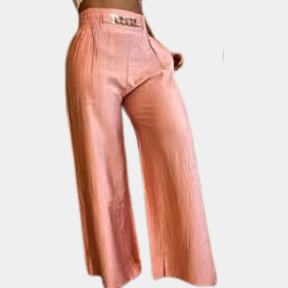 Pantalon élégant pour femmes avec jambes larges à la mode