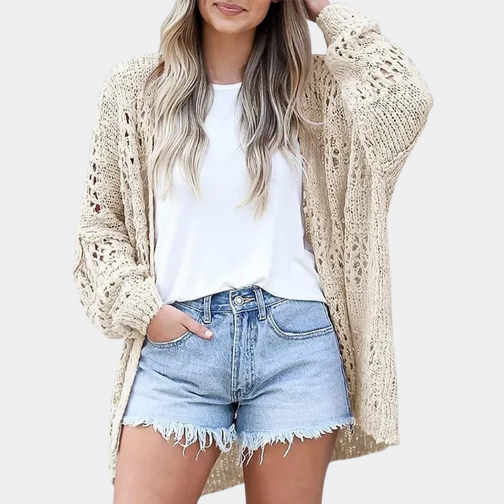 Yeva | Cardigan en tricot élégant avec motifs tendance