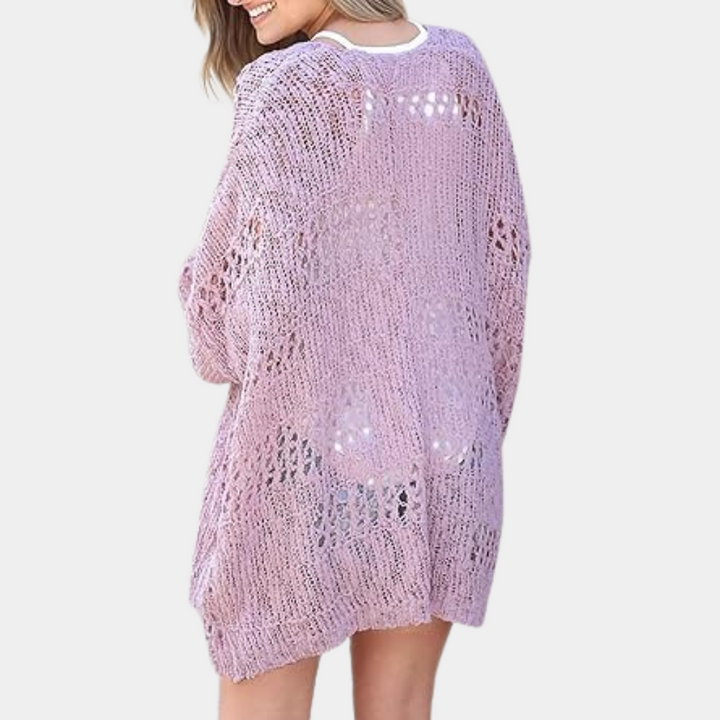 Yeva | Cardigan en tricot élégant avec motifs tendance