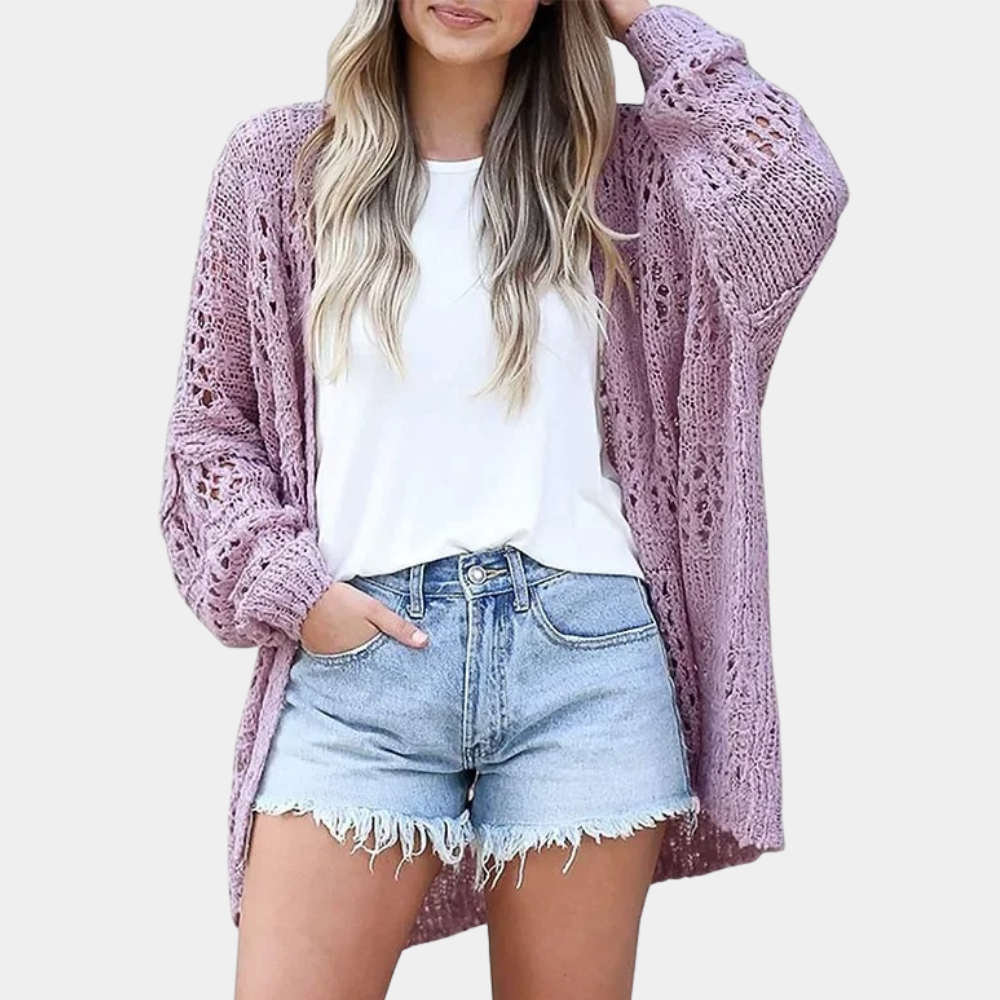 Yeva | Cardigan en tricot élégant avec motifs tendance