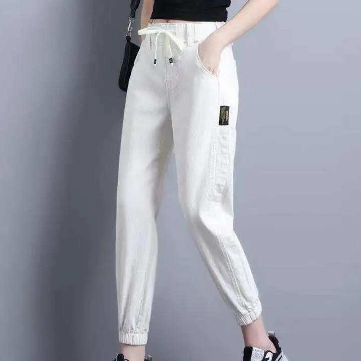 Lucrezia - Jean tendance pour femmes avec cordon de serrage ajustable pour un confort optimal