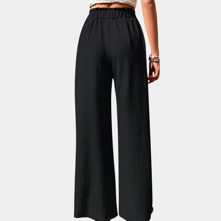 Olivia - Pantalon tendance pour femmes à jambes larges et élégantes