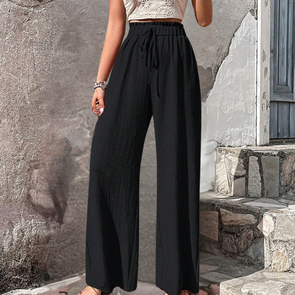 Olivia - Pantalon tendance pour femmes à jambes larges et élégantes