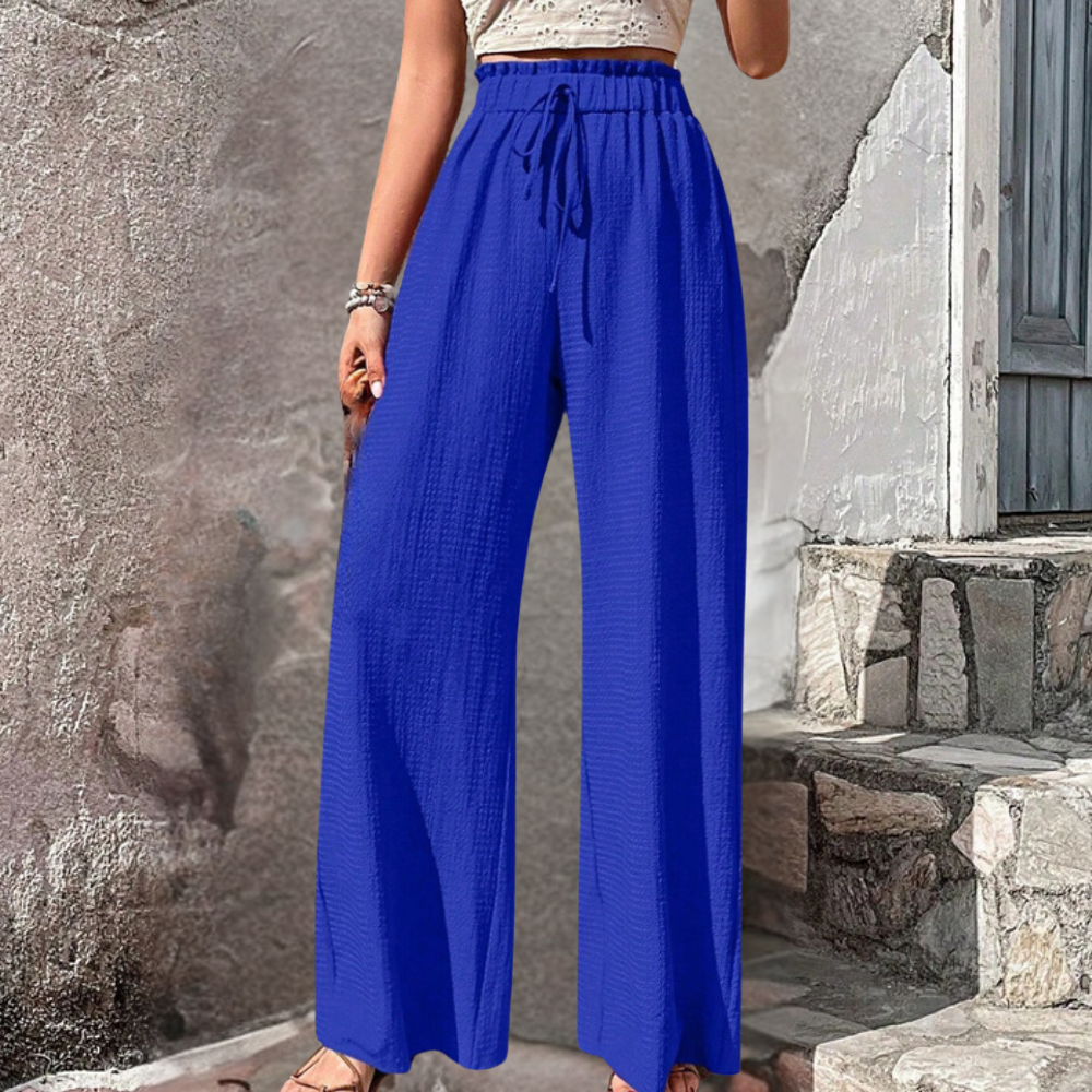 Olivia - Pantalon tendance pour femmes à jambes larges et élégantes