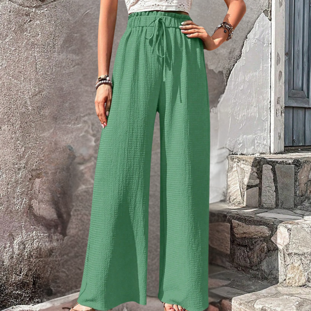 Olivia - Pantalon tendance pour femmes à jambes larges et élégantes
