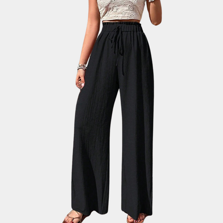 Olivia - Pantalon tendance pour femmes à jambes larges et élégantes