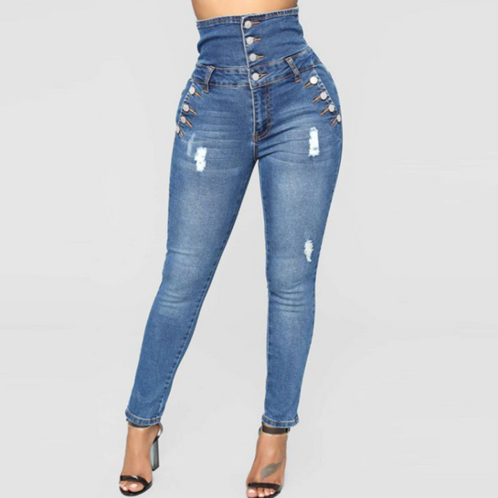 Nola - Pantalon skinny waist haute élégant pour femmes