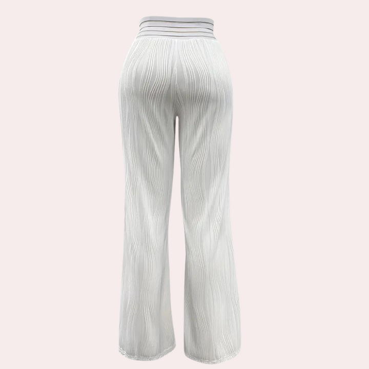 Halina - Pantalon élégant à taille haute pour femmes pour un look sophistiqué