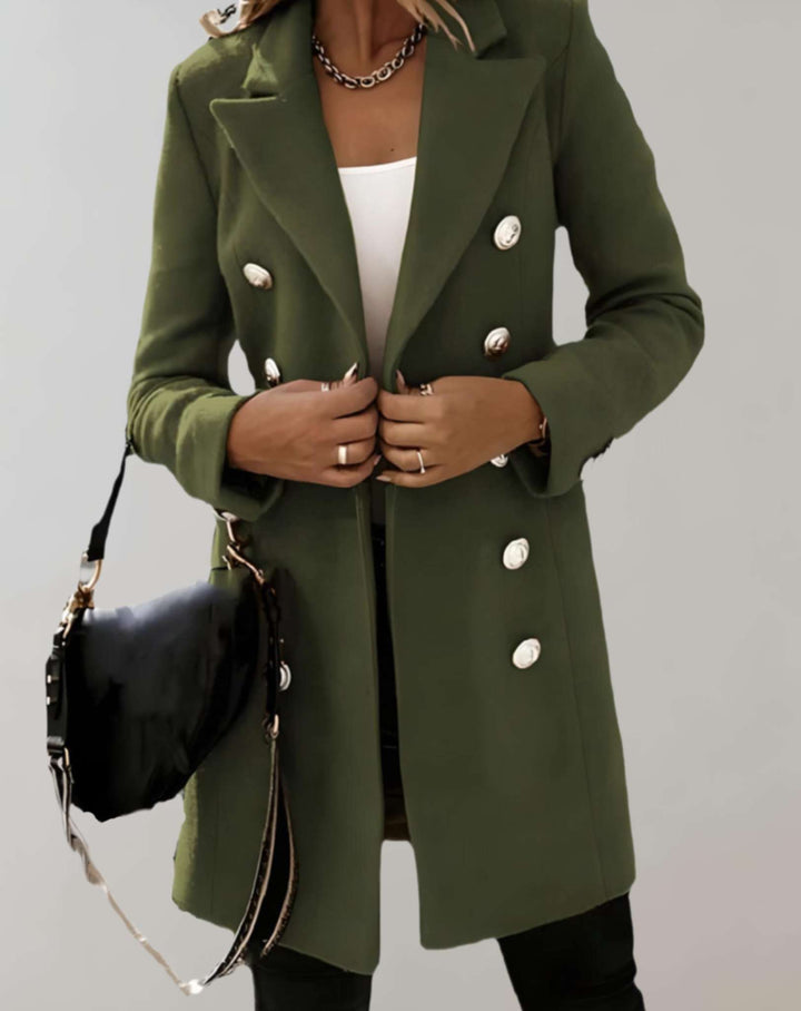 Monique | Veste mi-longue élégante