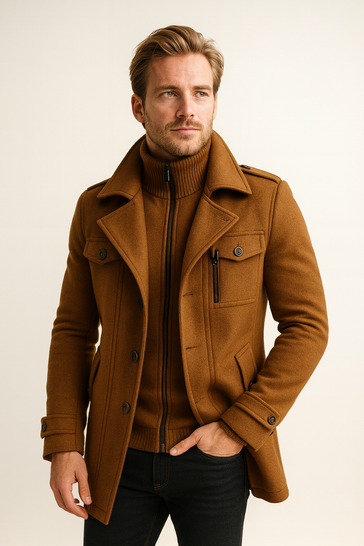 MANTEAU D'HIVER LONG POUR HOMME