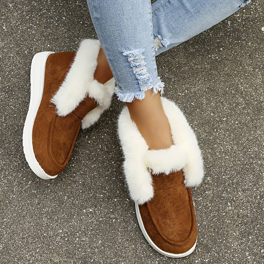 Lancy - Cosy Fluffy Sneakers for Women