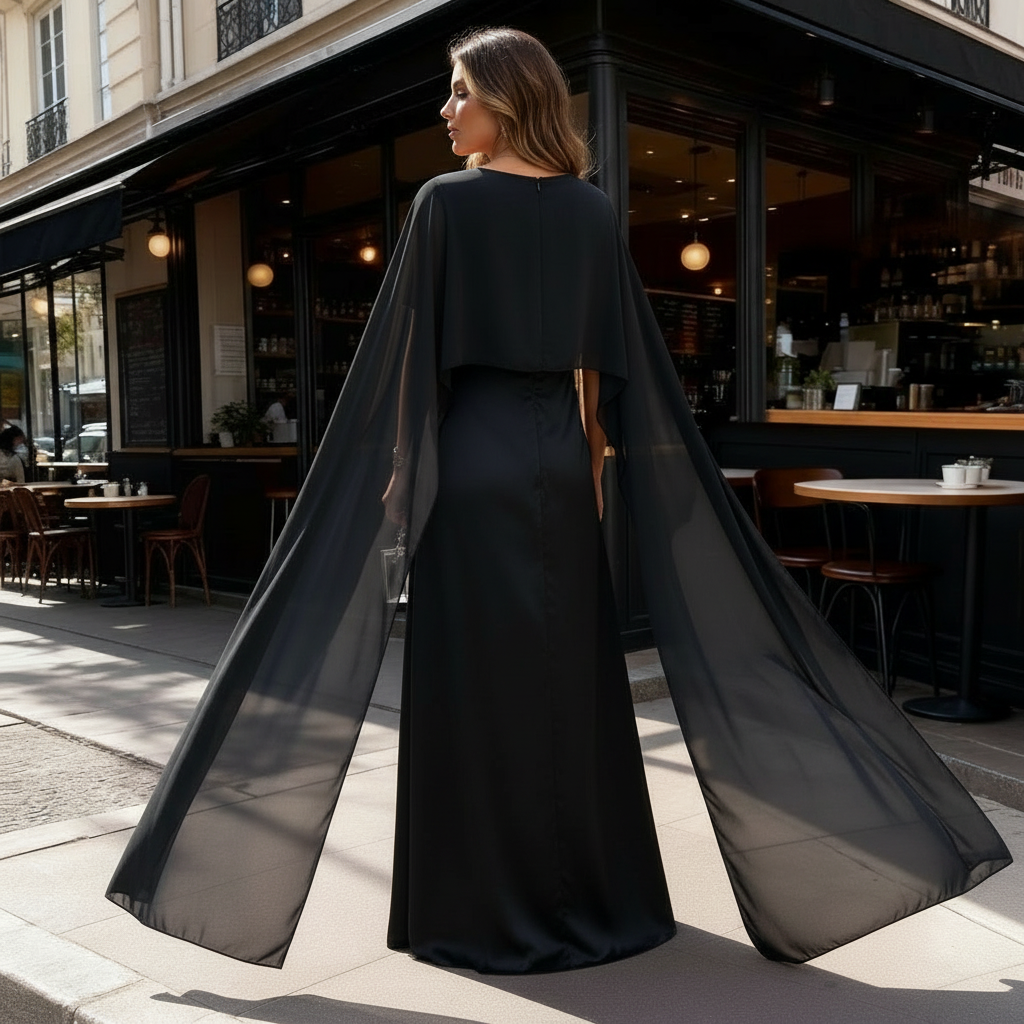 Robes longues pour femmes en satin