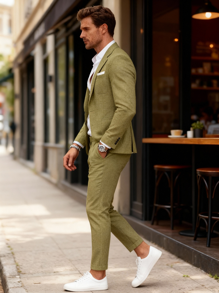Costume pour hommes en lin élégant