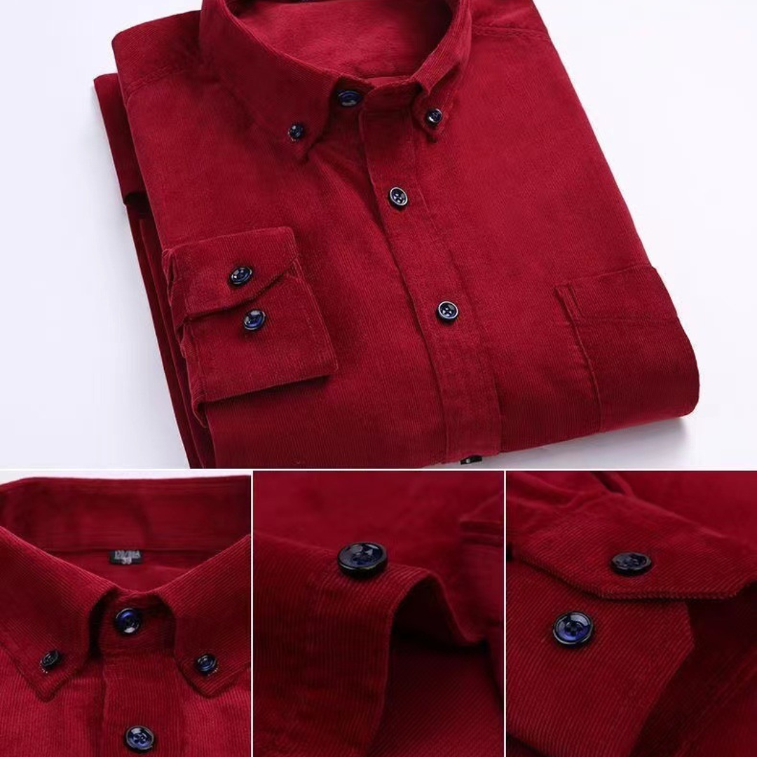 CHEMISE EN VELOURS CÔTELÉ POUR HOMME