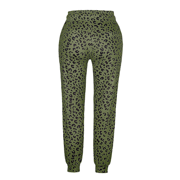FIONA - Pantalon tendance avec imprimé léopard stylisé
