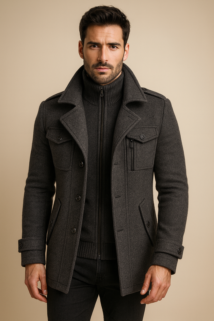 MANTEAU D'HIVER LONG POUR HOMME