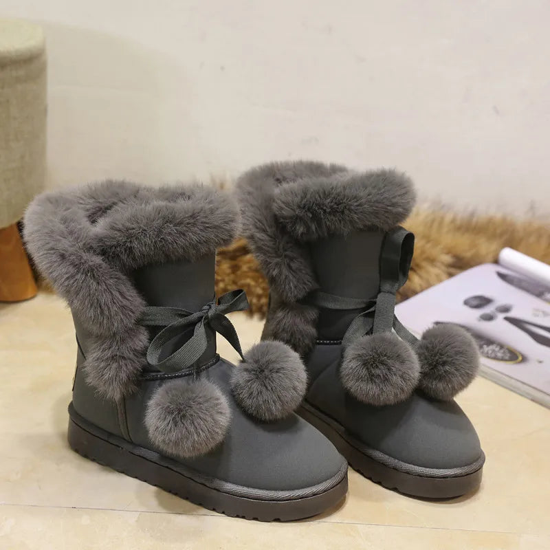 Bottes élégantes en fourrure pour femmes - Ina Fashion