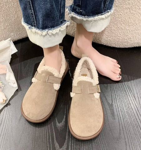 Imke - Sandales pelucheuses luxueuses et confortables pour femmes