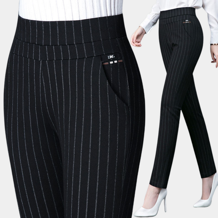 Margot - Pantalon stretch à taille haute élégante