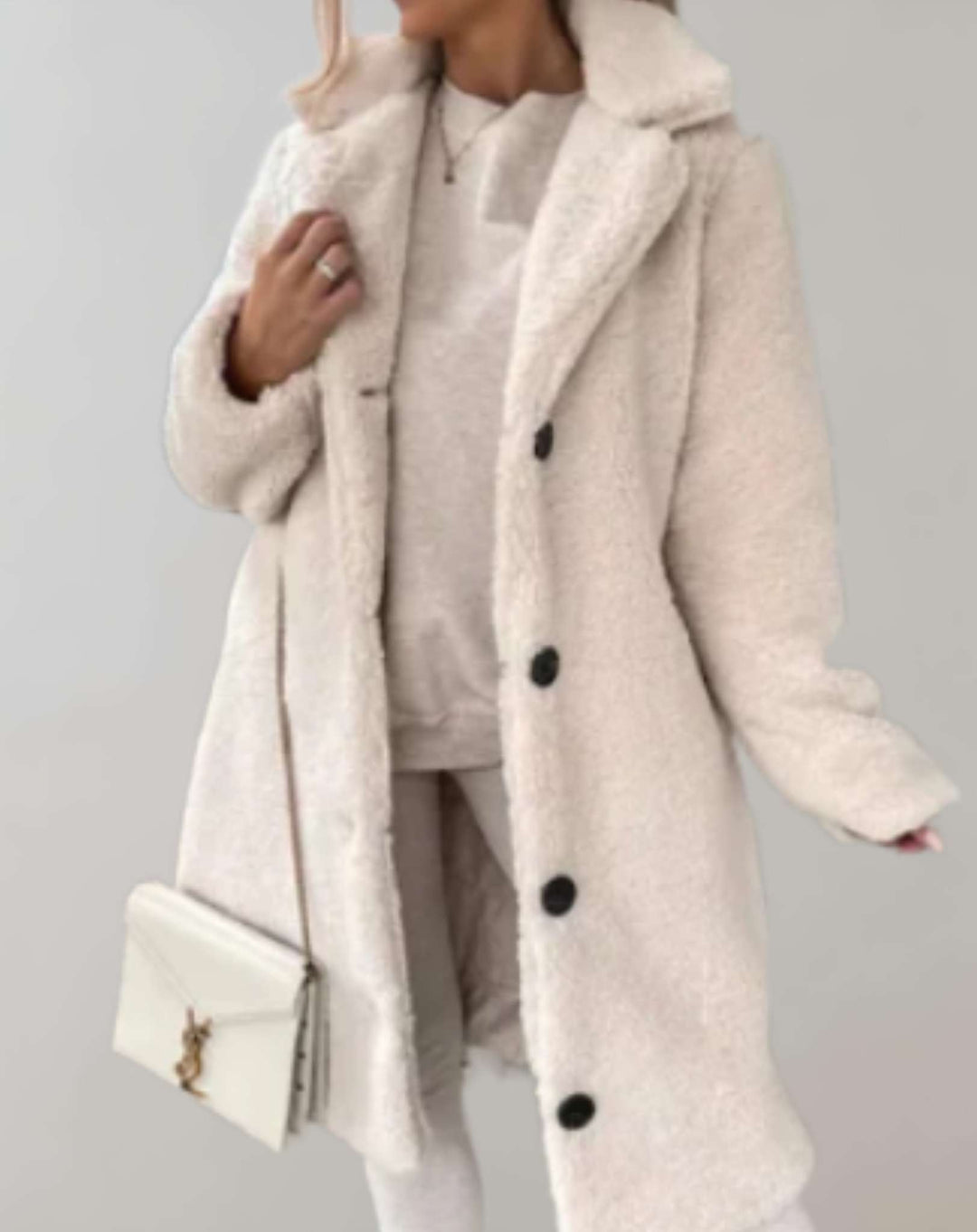 Aira | Manteau d'hiver pour femmes avec col élégant au niveau des genoux