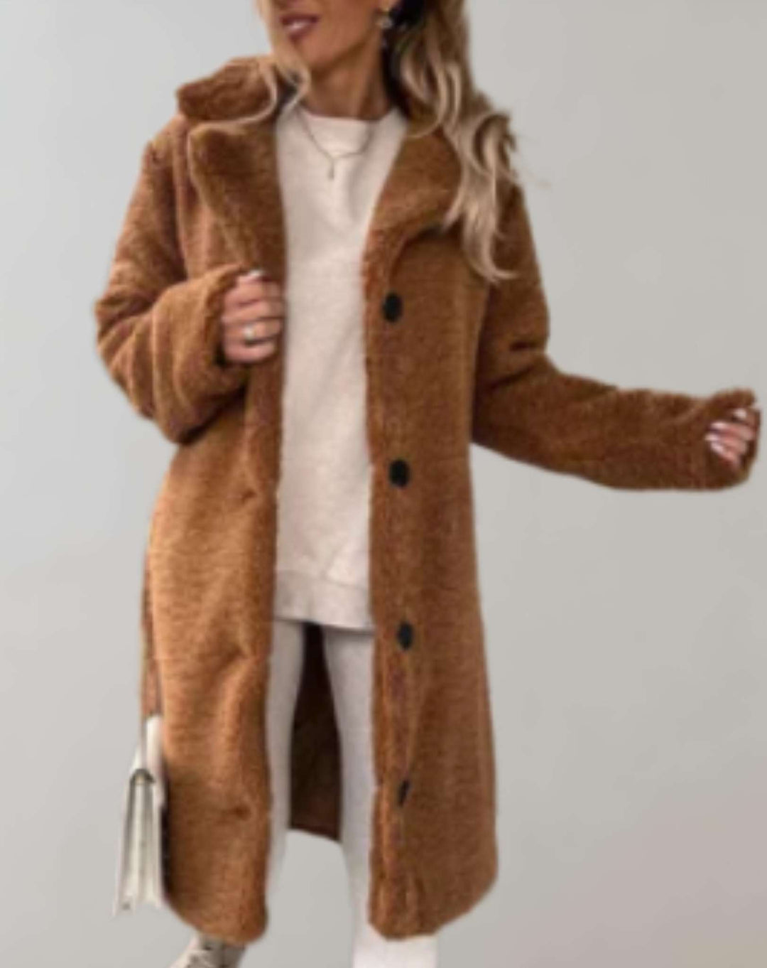 Aira | Manteau d'hiver pour femmes avec col élégant au niveau des genoux