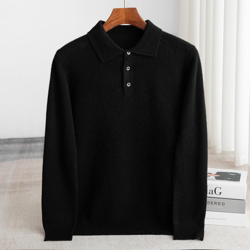 PULL POLO HOMME CLASSIQUE (laine haut de gamme)