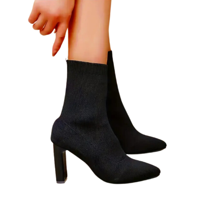 Britta - Bottes élégantes en tricot côtelé pour femmes, pour un confort élégant