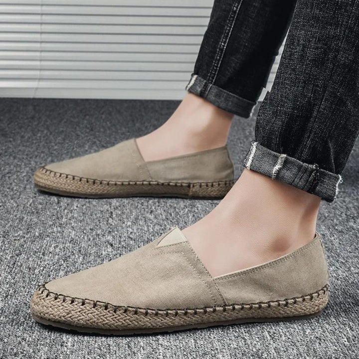Karin | Espadrilles tendance en toile contrastée pour une beauté tranquille