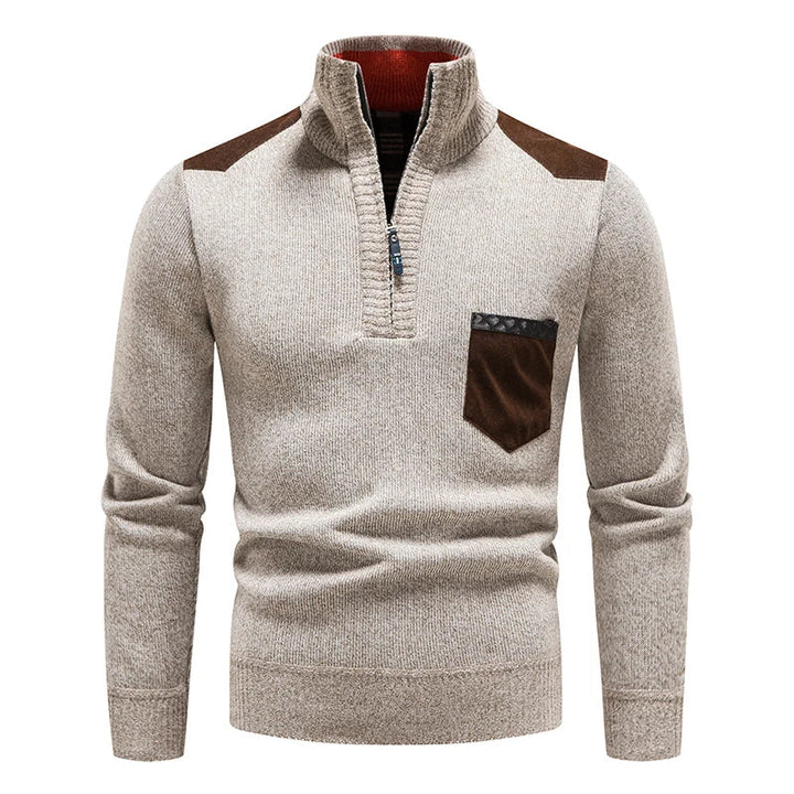 PULL HOMME EN POLAIRE AVEC ZIP
