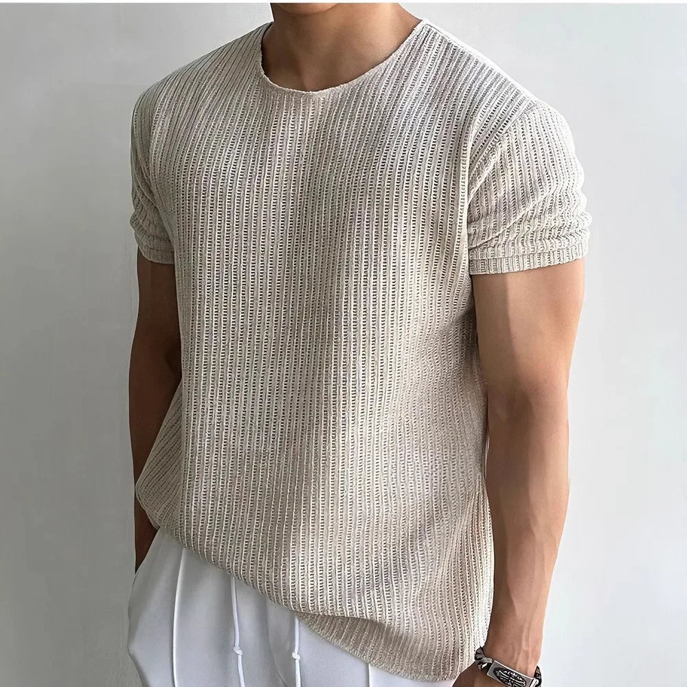 T-SHIRT EN TRICOT POUR HOMMES