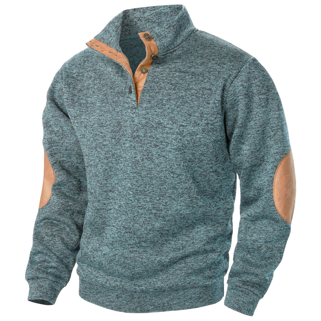 PULL EN MAILLE BOUTONNÉ POUR HOMME